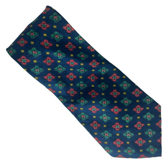 Geometric Flower Tie - Picture 2 of 5